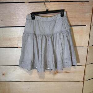 Gap Women's Grey and white striped skirt